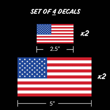 USA Flags 4 Pc